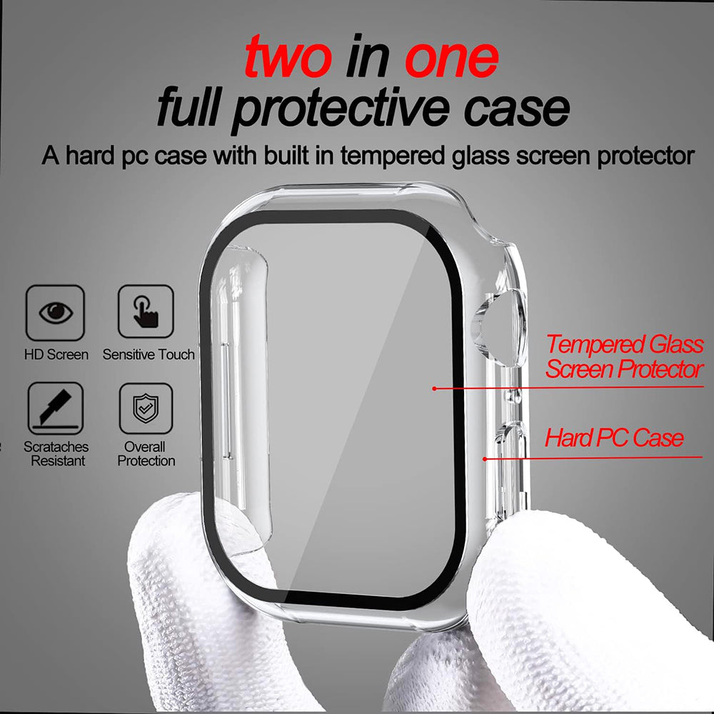 Калъф Techsuit Defense360 Pro за Apple Watch 7 45mm Series, Прозрачен
