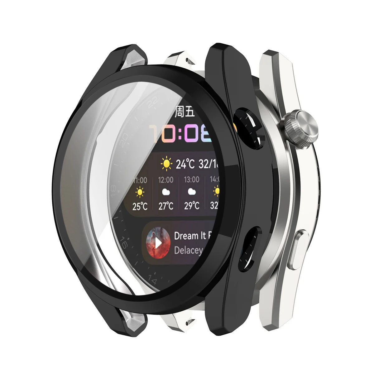 Калъф Techsuit Defense360 Pro за Huawei Watch 3, Черен