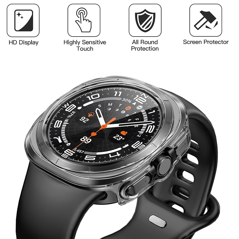 Калъф Techsuit Defense360 Pro за Samsung Galaxy Watch Ultra, прозрачен