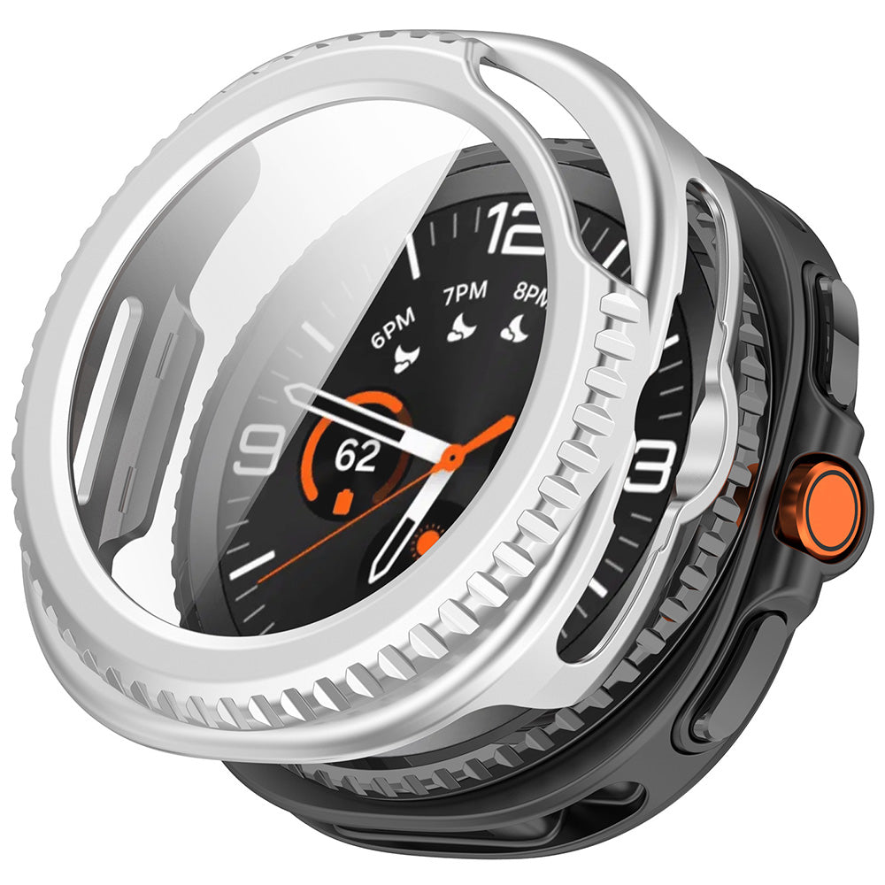 Калъф Techsuit Defense360 Pro за Samsung Galaxy Watch8 Classic, Сребрист
