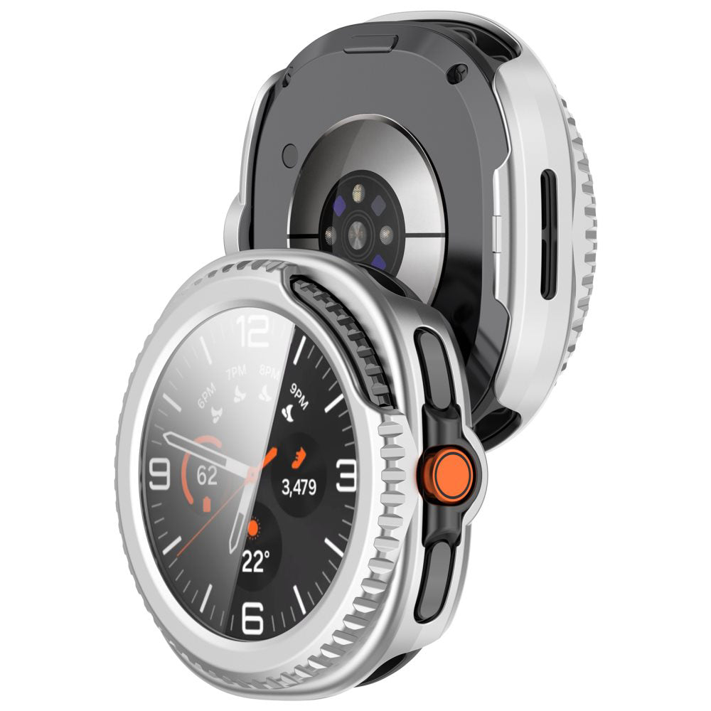 Калъф Techsuit Defense360 Pro за Samsung Galaxy Watch8 Classic, Сребрист