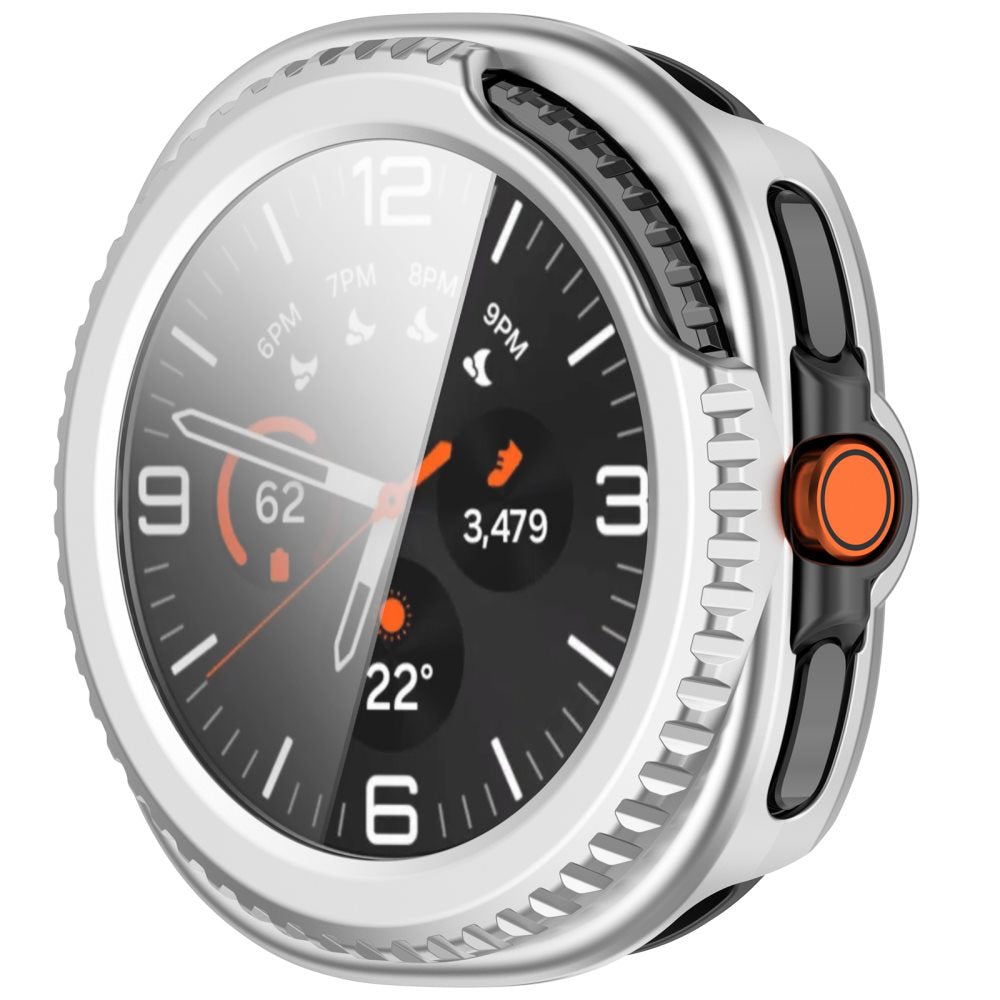 Калъф Techsuit Defense360 Pro за Samsung Galaxy Watch8 Classic, Сребрист