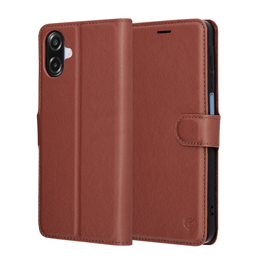 Калъф за Samsung Galaxy A07 4G A075, Techsuit, Leather Folio, Кафяв