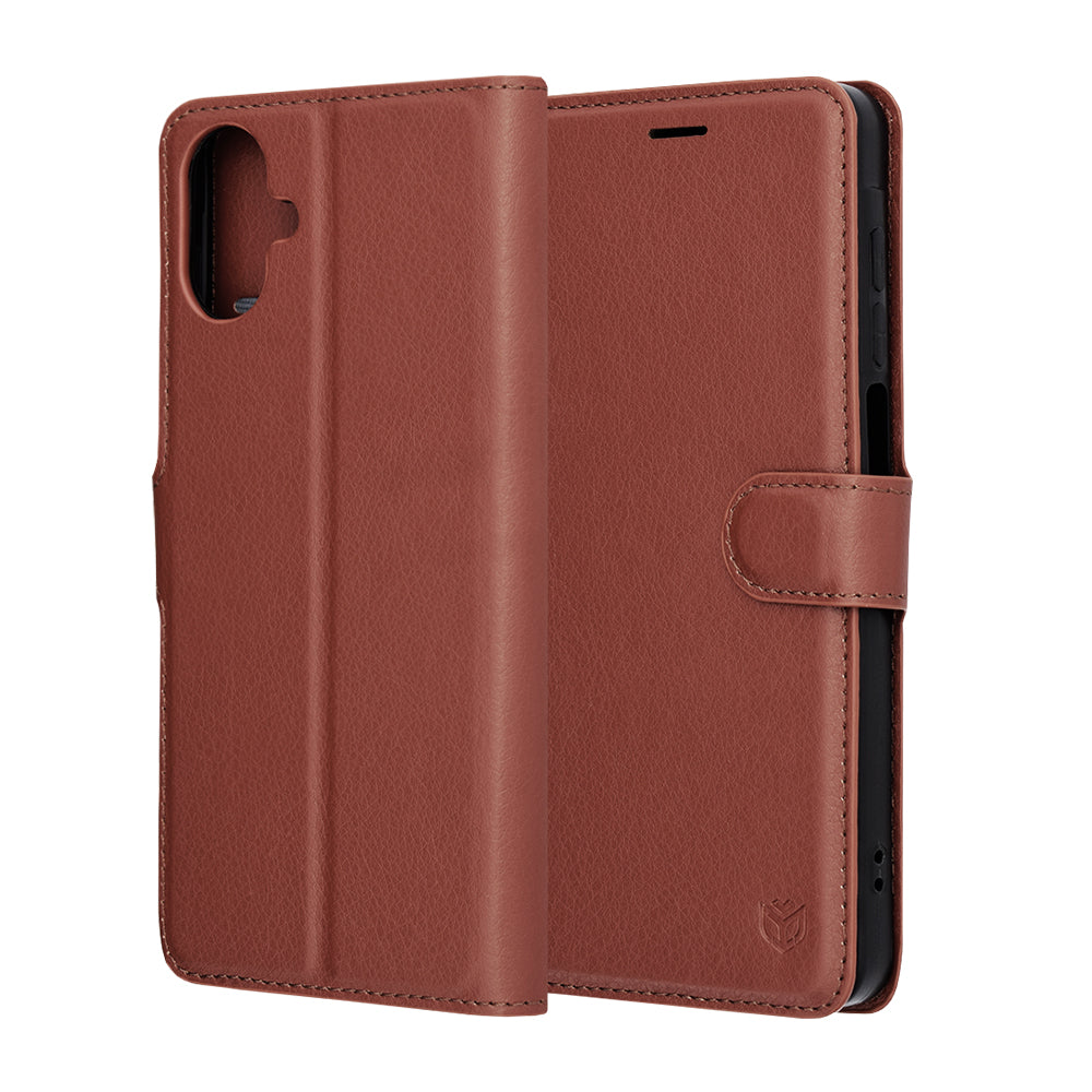 Калъф за Samsung Galaxy A07 4G A075, Techsuit, Leather Folio, Кафяв