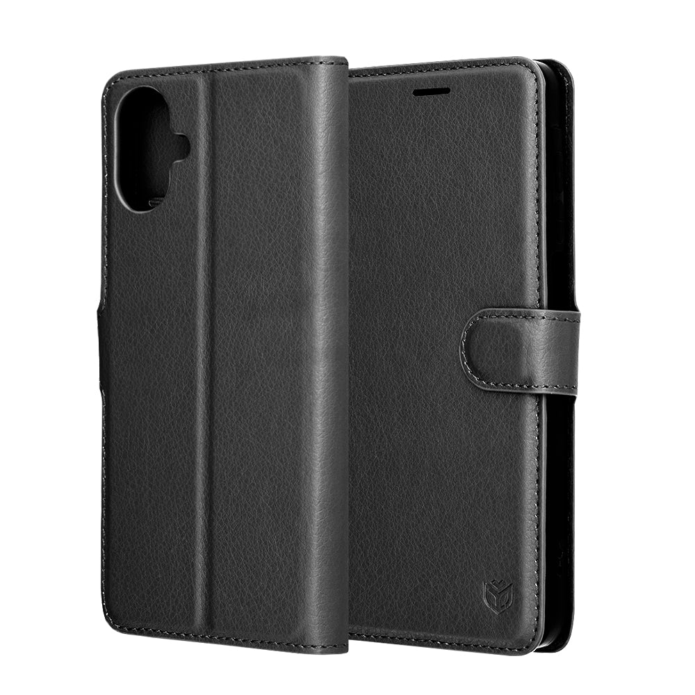 Калъф за Samsung Galaxy A07 4G A075, Techsuit, Leather Folio, Черен