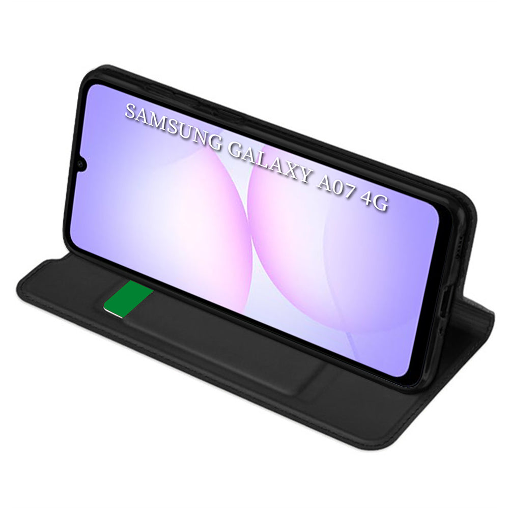 Калъф за Samsung Galaxy A07 4G A075, Techsuit, Magskin Book, Черен