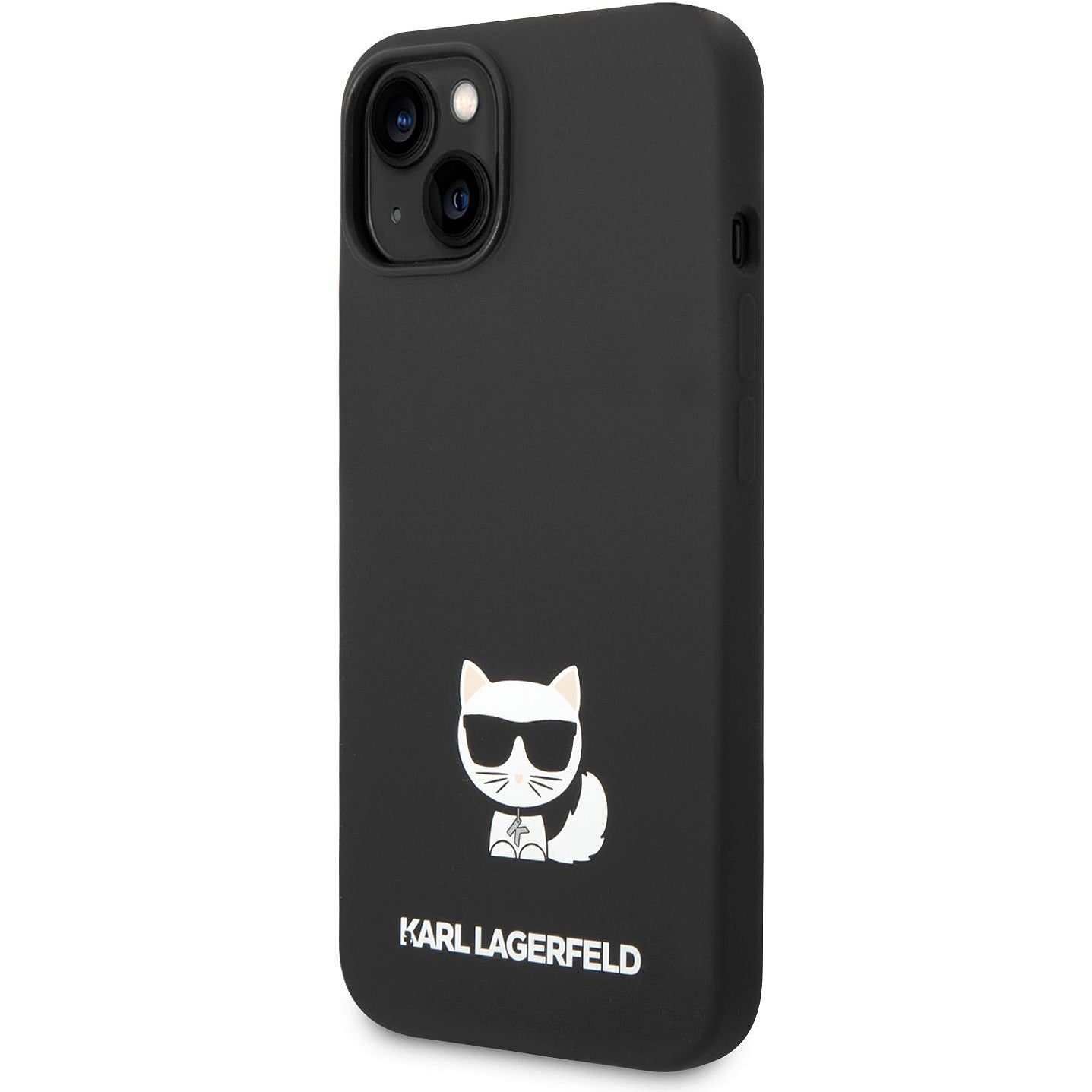 Калъф за Apple iPhone 14 Plus, Karl Lagerfeld, Silicone Body Choupette, Черен