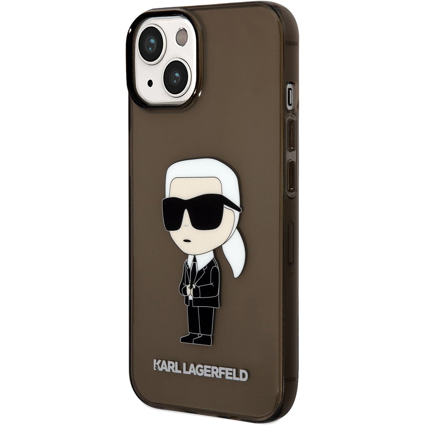 Калъф за Apple iPhone 14 Plus, Karl Lagerfeld, IML Ikonik NFT, Прозрачно черен