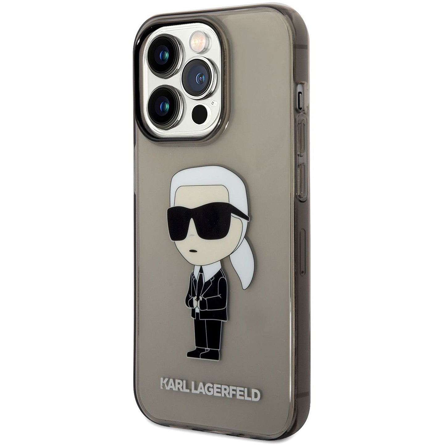 Калъф за Apple iPhone 14 Pro Max, Karl Lagerfeld, IML Ikonik NFT, Черен
