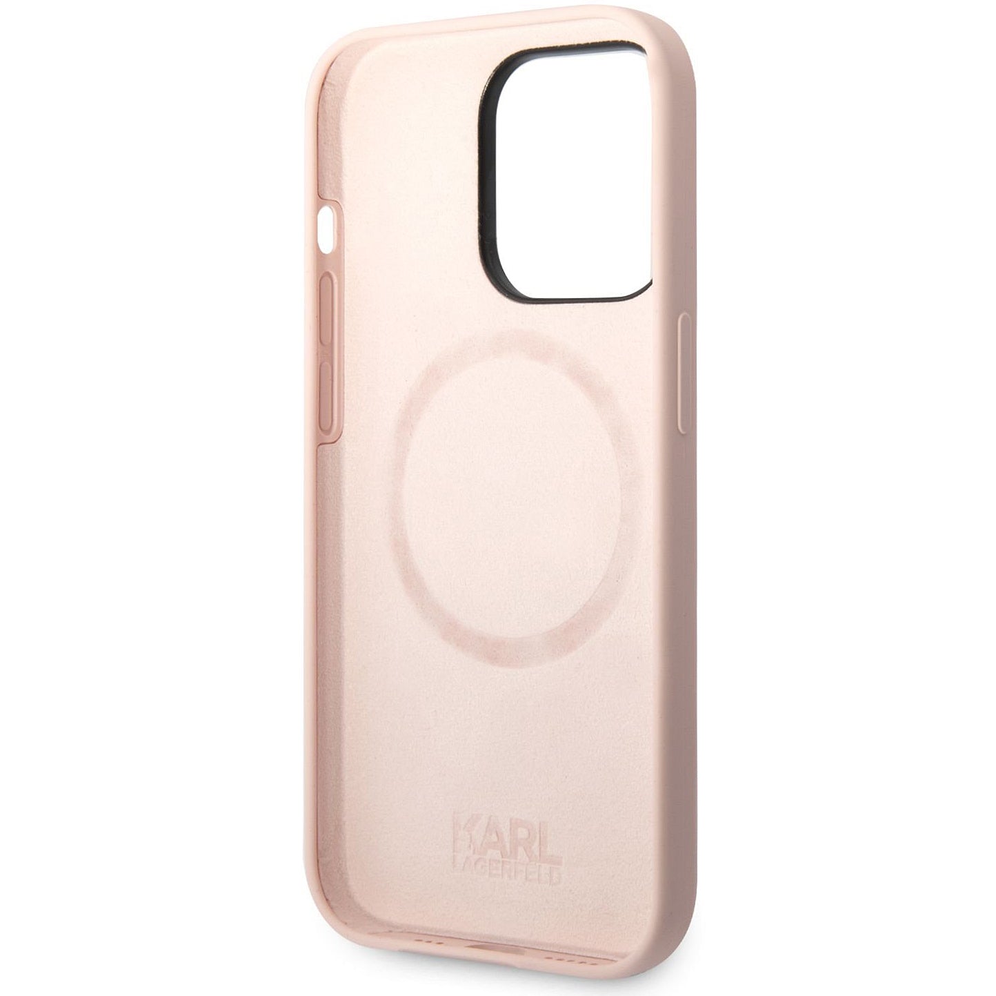 Калъф MagSafe за Apple iPhone 14 Pro, Karl Lagerfeld, Silicone Karl Head, Розов