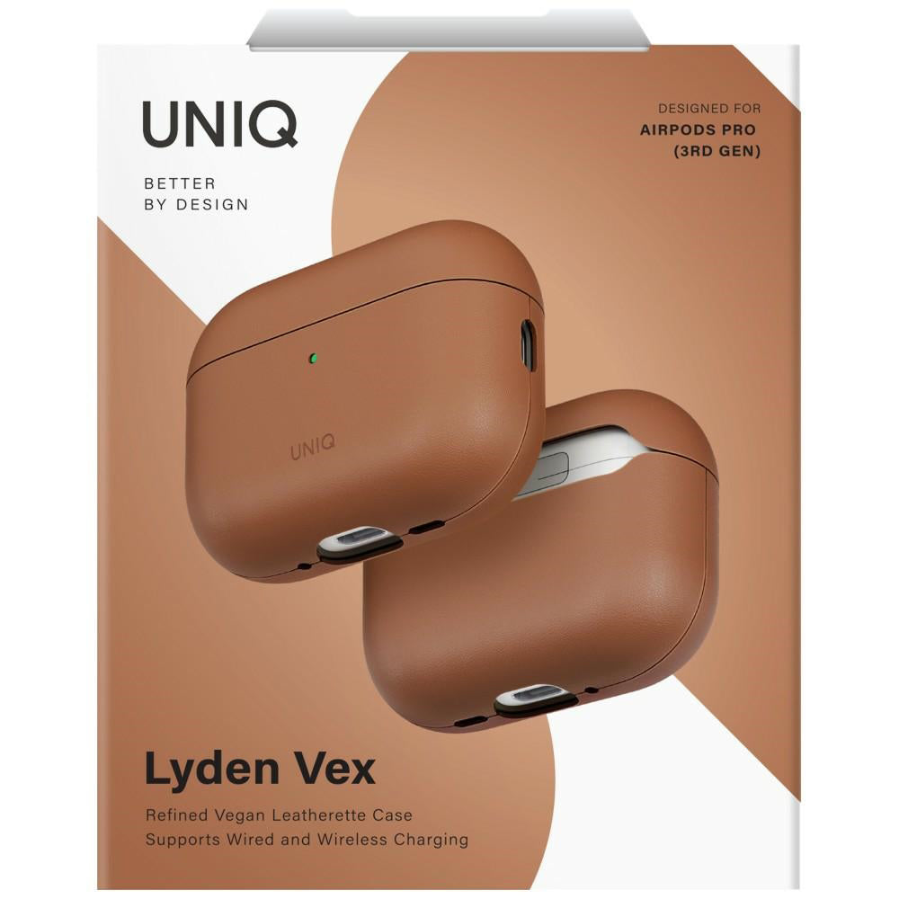 Калъф UNIQ Lyden Vex за Apple AirPods Pro 3, Кафяв