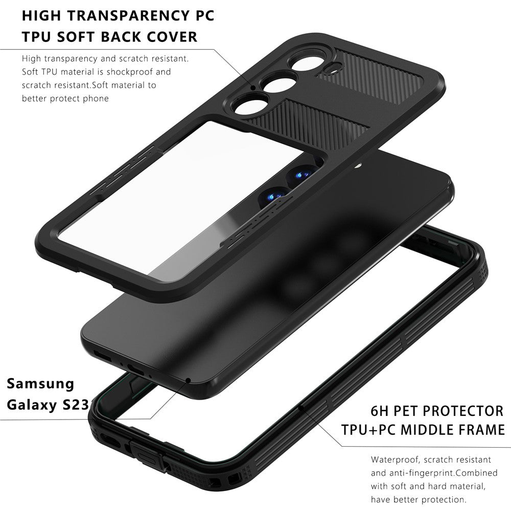 Husa Waterproof за Samsung Galaxy S26 Plus S947, ShellBox, Черна