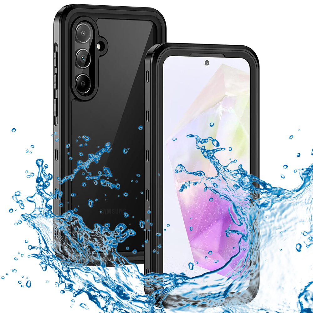 Водоустойчив калъф за Samsung Galaxy A35 5G A356, ShellBox, Черен