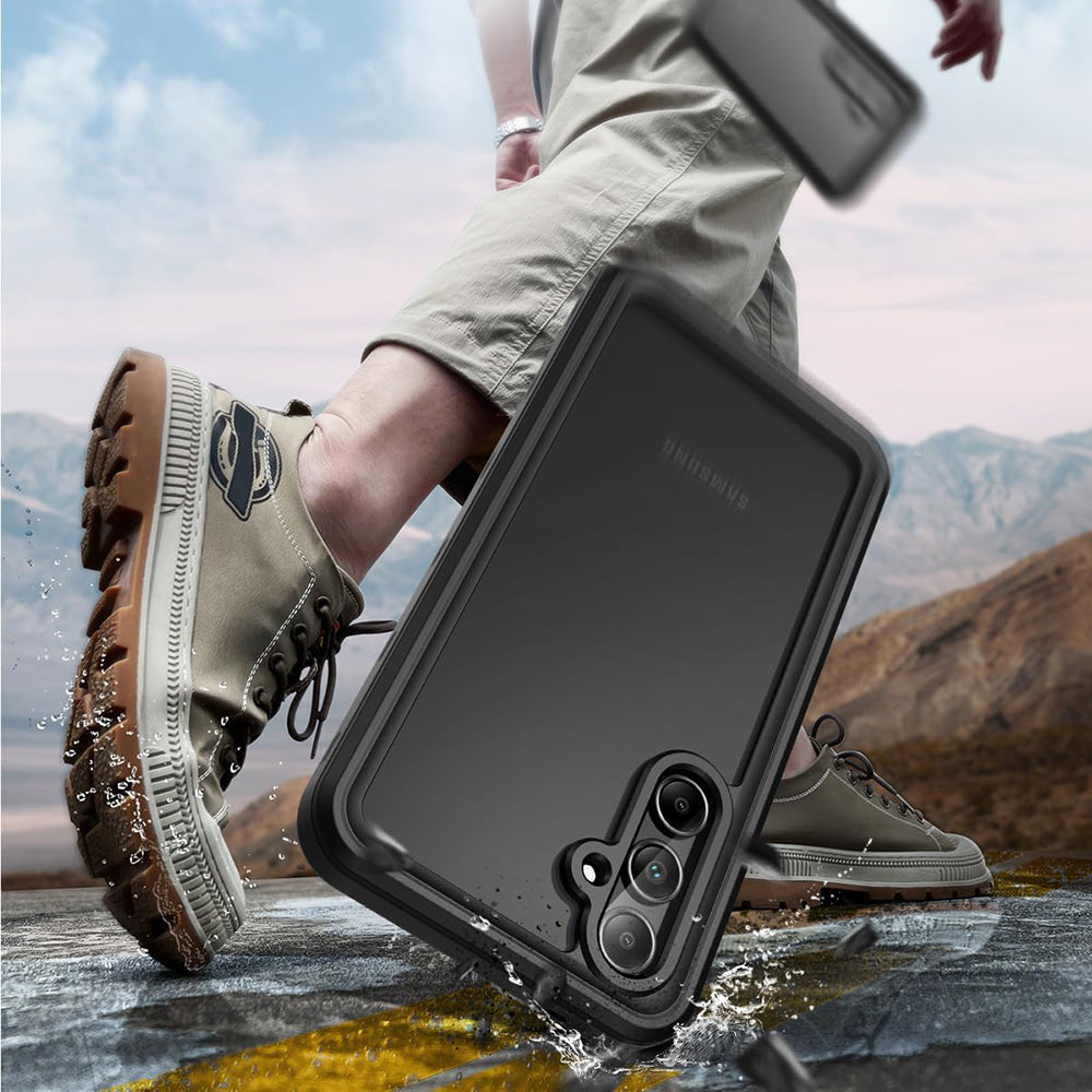 Водоустойчив калъф за Samsung Galaxy A35 5G A356, ShellBox, Черен