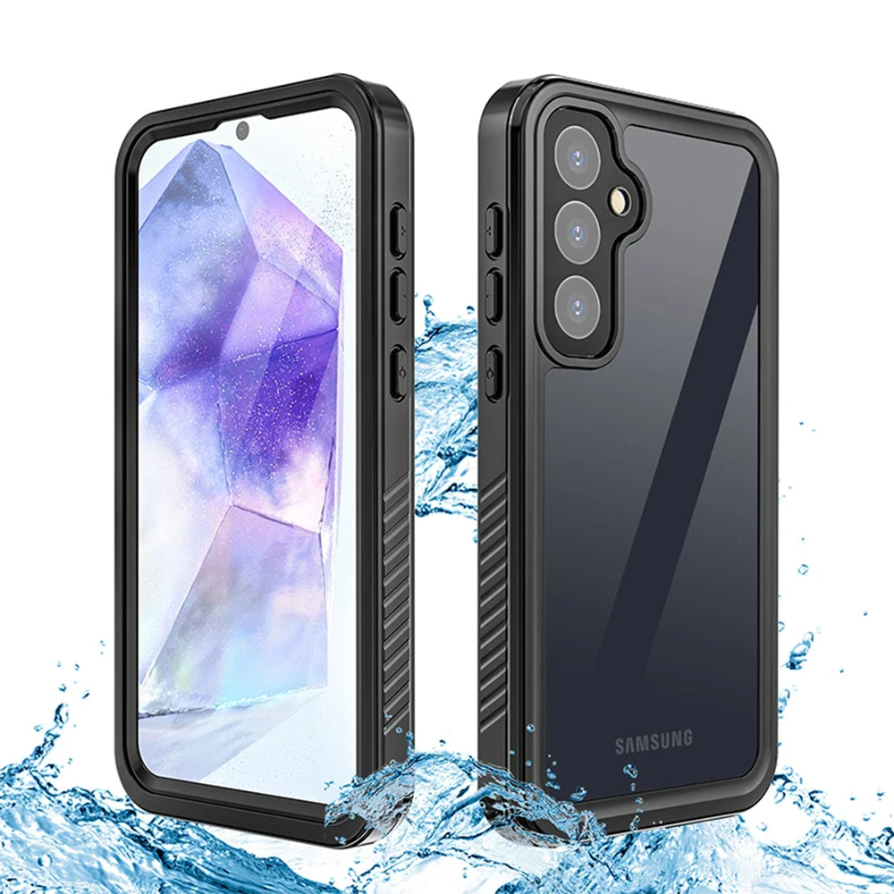 Водоустойчив калъф за Samsung Galaxy A55 5G A556, ShellBox, Черен