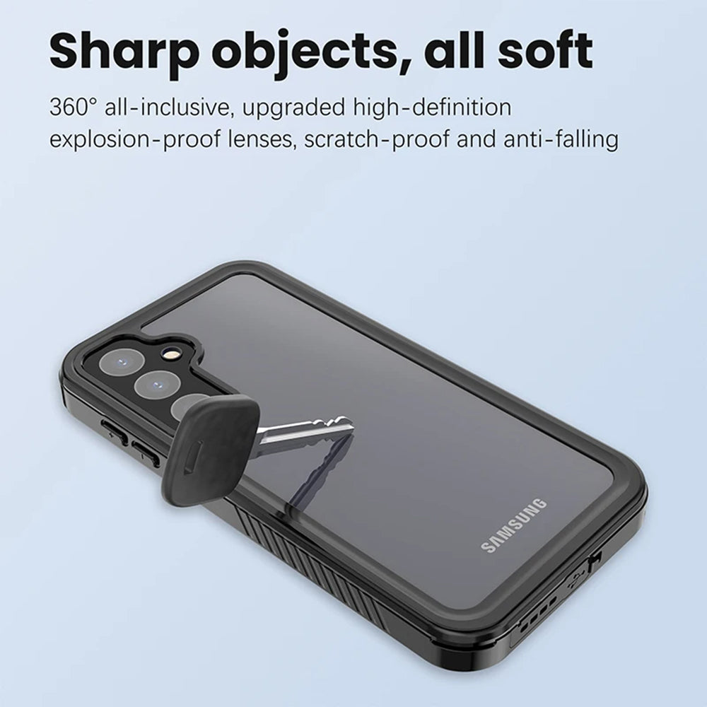 Водоустойчив калъф за Samsung Galaxy A55 5G A556, ShellBox, Черен