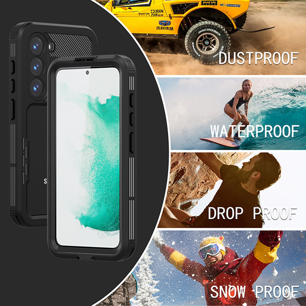 Водоустойчив калъф за Samsung Galaxy S23 S911, ShellBox, Черен