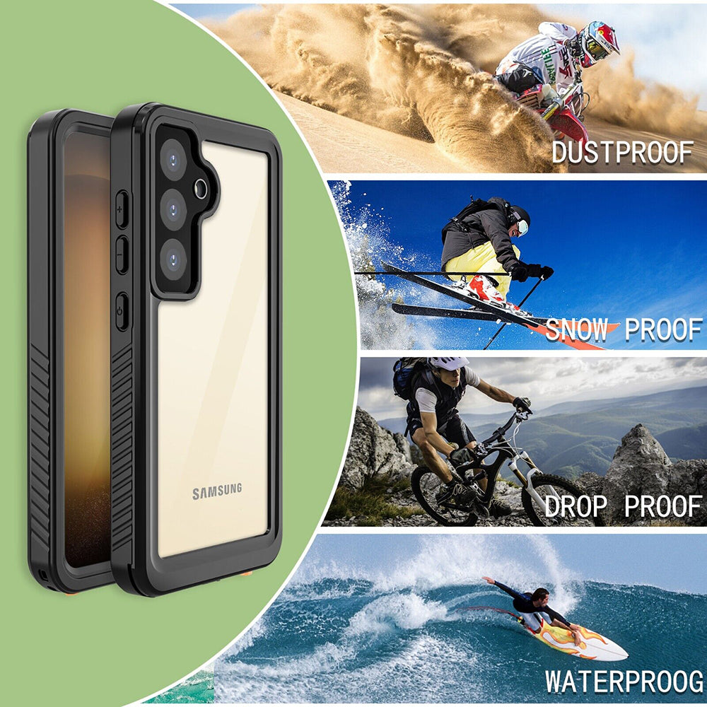 Водоустойчив калъф за Samsung Galaxy S24+ S926, ShellBox, Черен