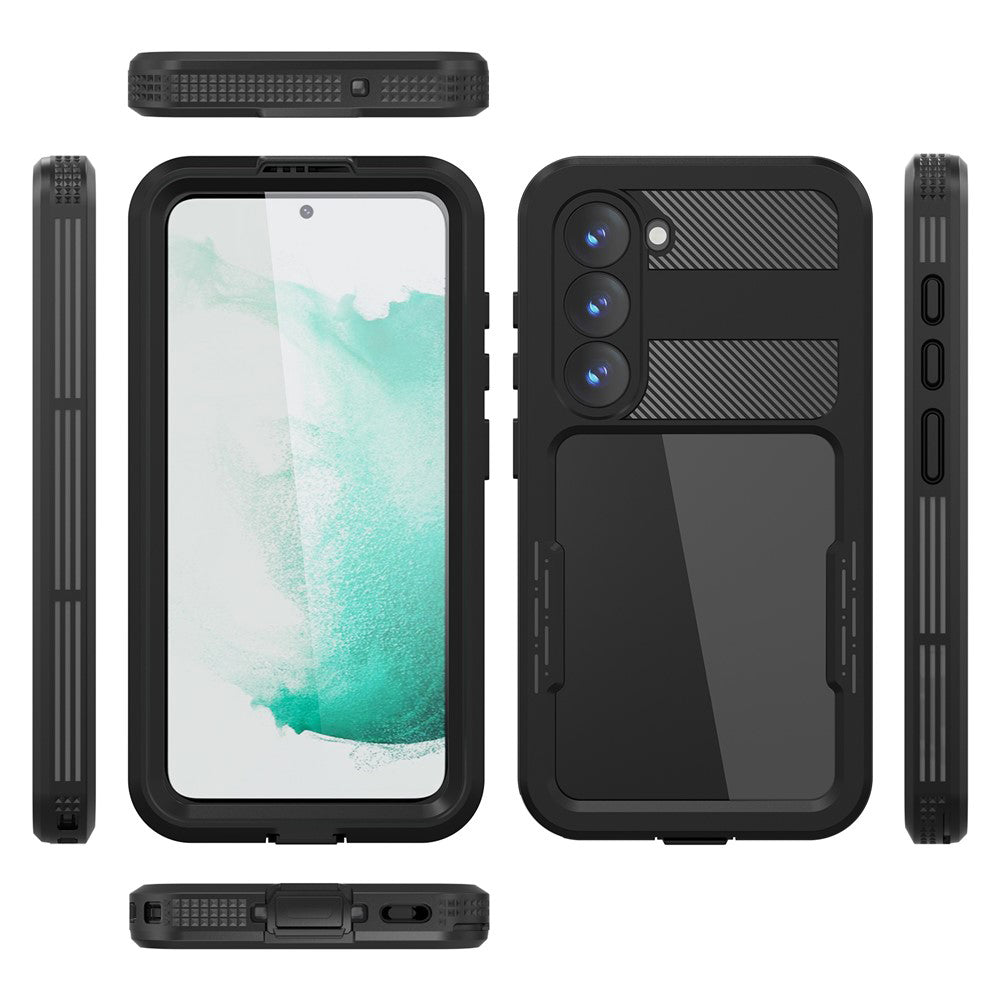 Водоустойчив калъф за Samsung Galaxy S26 S942, ShellBox, Черен