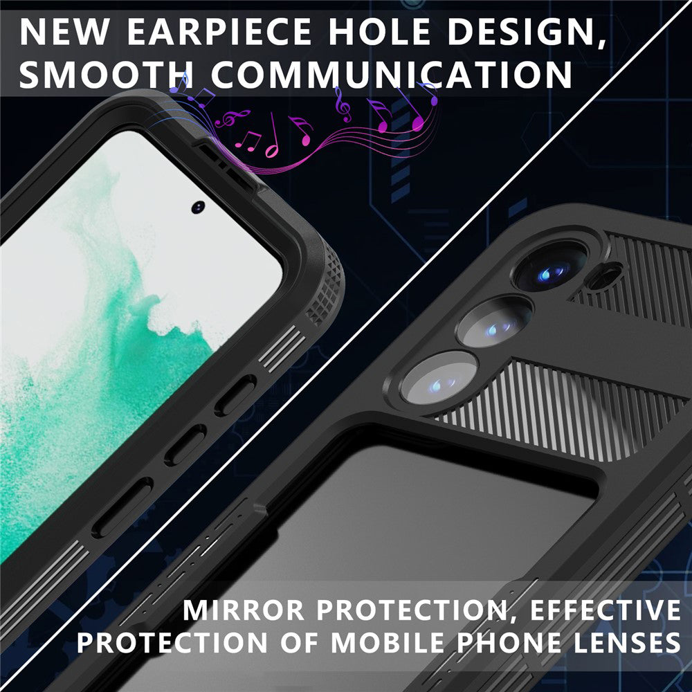 Водоустойчив калъф за Samsung Galaxy S26 S942, ShellBox, Черен