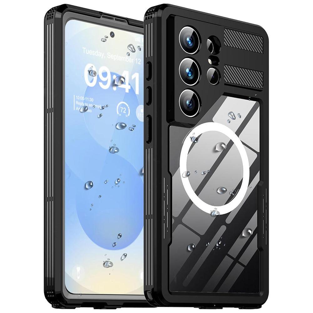 Водоустойчив калъф за Samsung Galaxy S26 Ultra S948, ShellBox, Черен