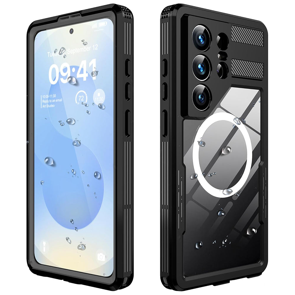 Водоустойчив калъф за Samsung Galaxy S26 Ultra S948, ShellBox, Черен