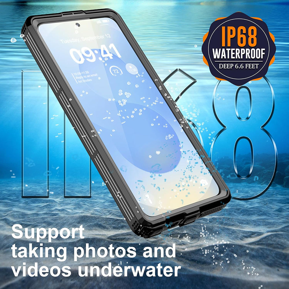 Водоустойчив калъф за Samsung Galaxy S26 Ultra S948, ShellBox, Черен