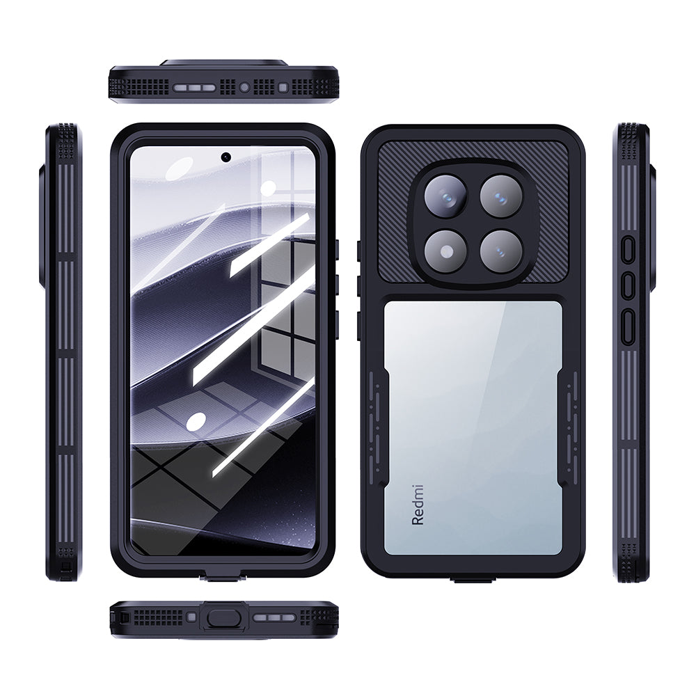 Водоустойчив калъф за Xiaomi Poco X7 / Redmi Note 14 Pro 5G, ShellBox, Черен