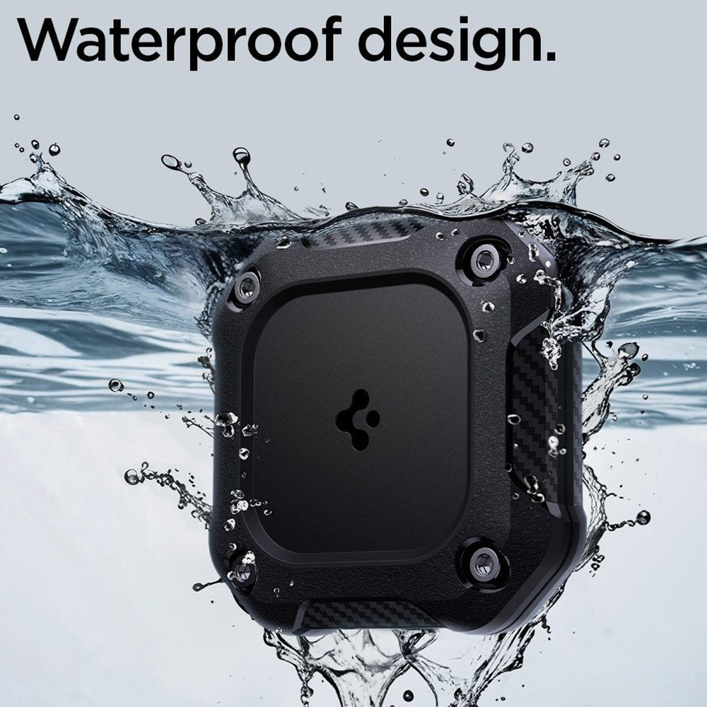 Калъф Waterproof Spigen Tough Armor за Apple AirTag, Черен ACS09781