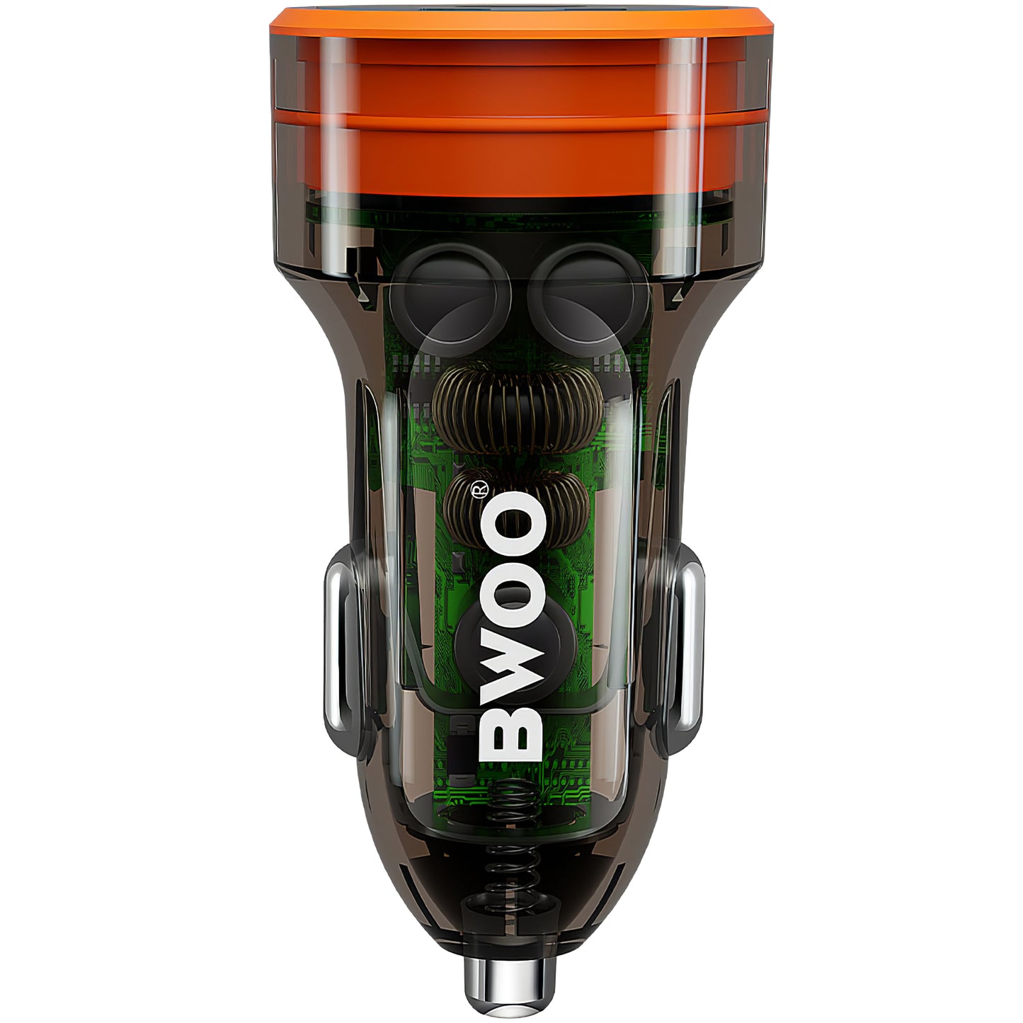 Зарядно за кола BWOO BO-CC85, 38W, 3A, 1 x USB-A - 1 x USB-C, черно