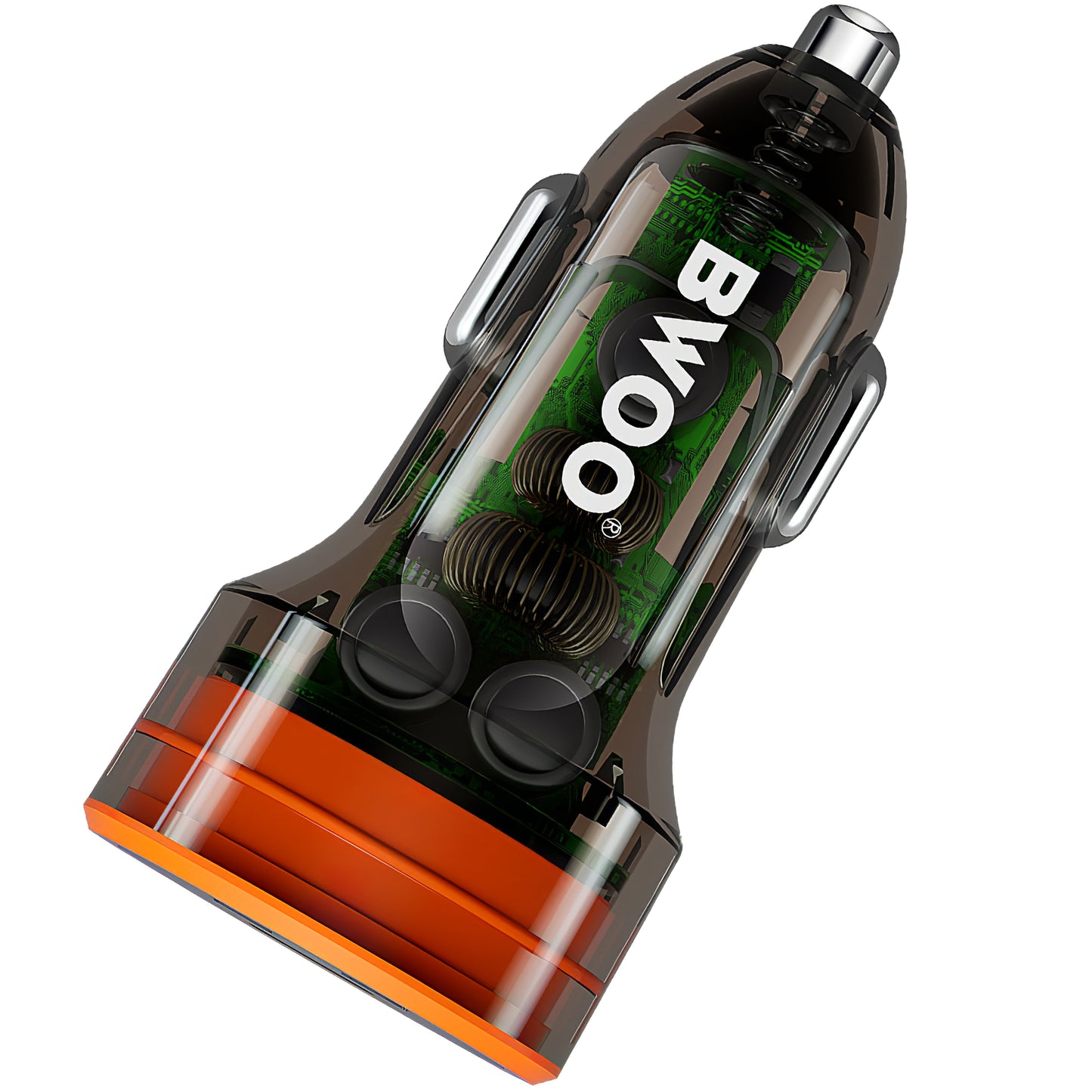 Зарядно за кола BWOO BO-CC85, 38W, 3A, 1 x USB-A - 1 x USB-C, черно