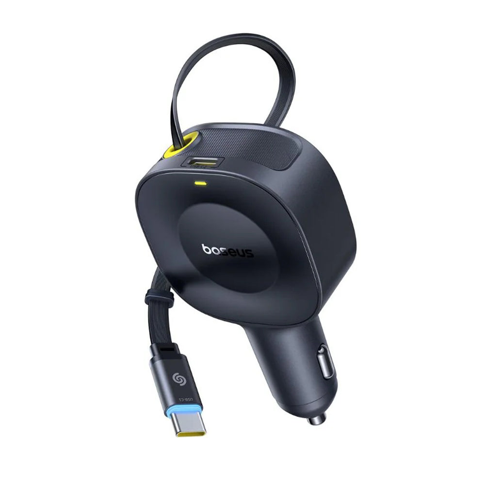 Автомобилен заряден уред с USB-C кабел Baseus PrimeTrip VR2, 30W, 3A, 1 x USB-C, Черен C0206400