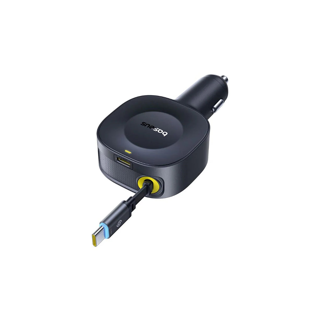 Автомобилен заряден уред с USB-C кабел Baseus PrimeTrip VR2, 30W, 3A, 1 x USB-C, Черен C0206400