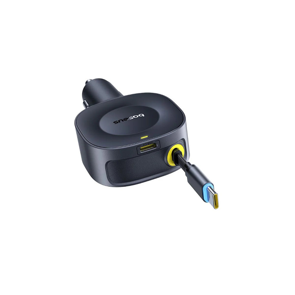 Автомобилен заряден уред с USB-C кабел Baseus PrimeTrip VR2, 30W, 3A, 1 x USB-C, Черен C0206400