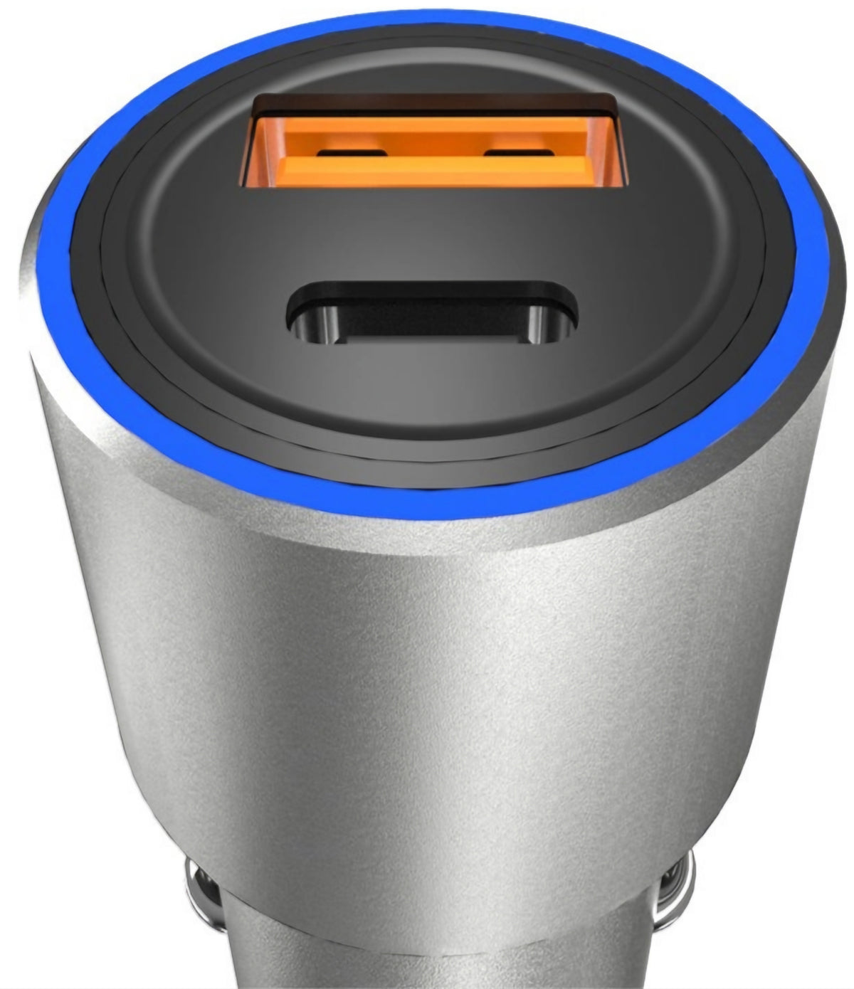 Автомобилен зарядно Dudao R4PQ NM, 22.5W, 3A, 1 x USB-A - 1 x USB-C, Сив