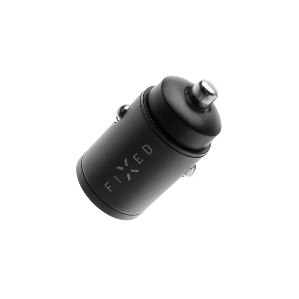 Автомобилен заряден уред Fixed, 30W, 3A, 1 x USB-A - 1 x USB-C, Черен