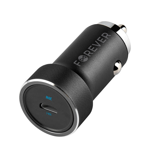 Автомобилен заряден уред Forever CC-06, 20W, 3A, 1 x USB-C, Черен