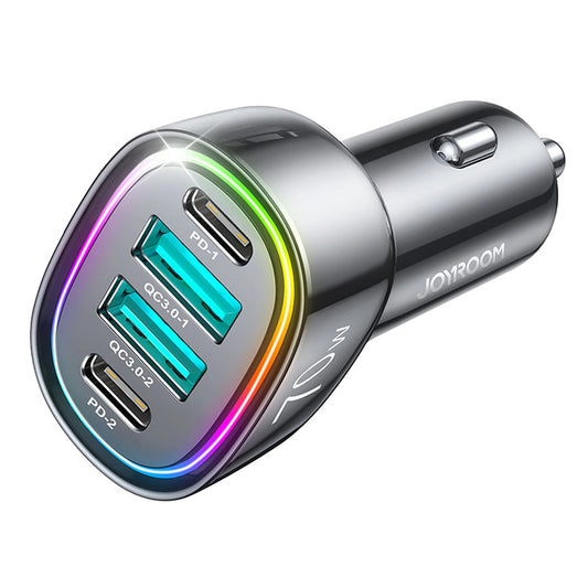 Зарядно за кола Joyroom JR-CL29, 70W, 3A, 2 x USB-A - 2 x USB-C, черно