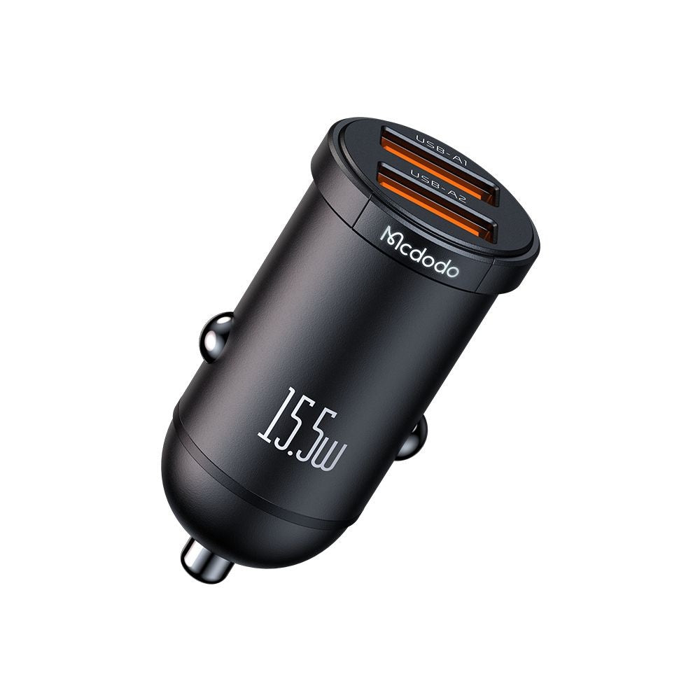 Автомобилен заряден уред McDodo CC-2950 Cool, 15.5W, 3.1A, 2 x USB-A, Черен