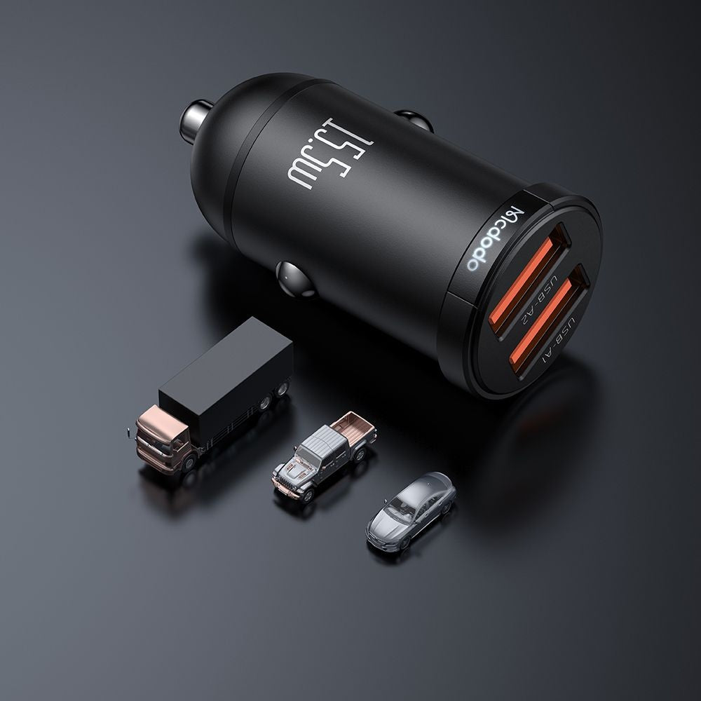 Автомобилен заряден уред McDodo CC-2950 Cool, 15.5W, 3.1A, 2 x USB-A, Черен