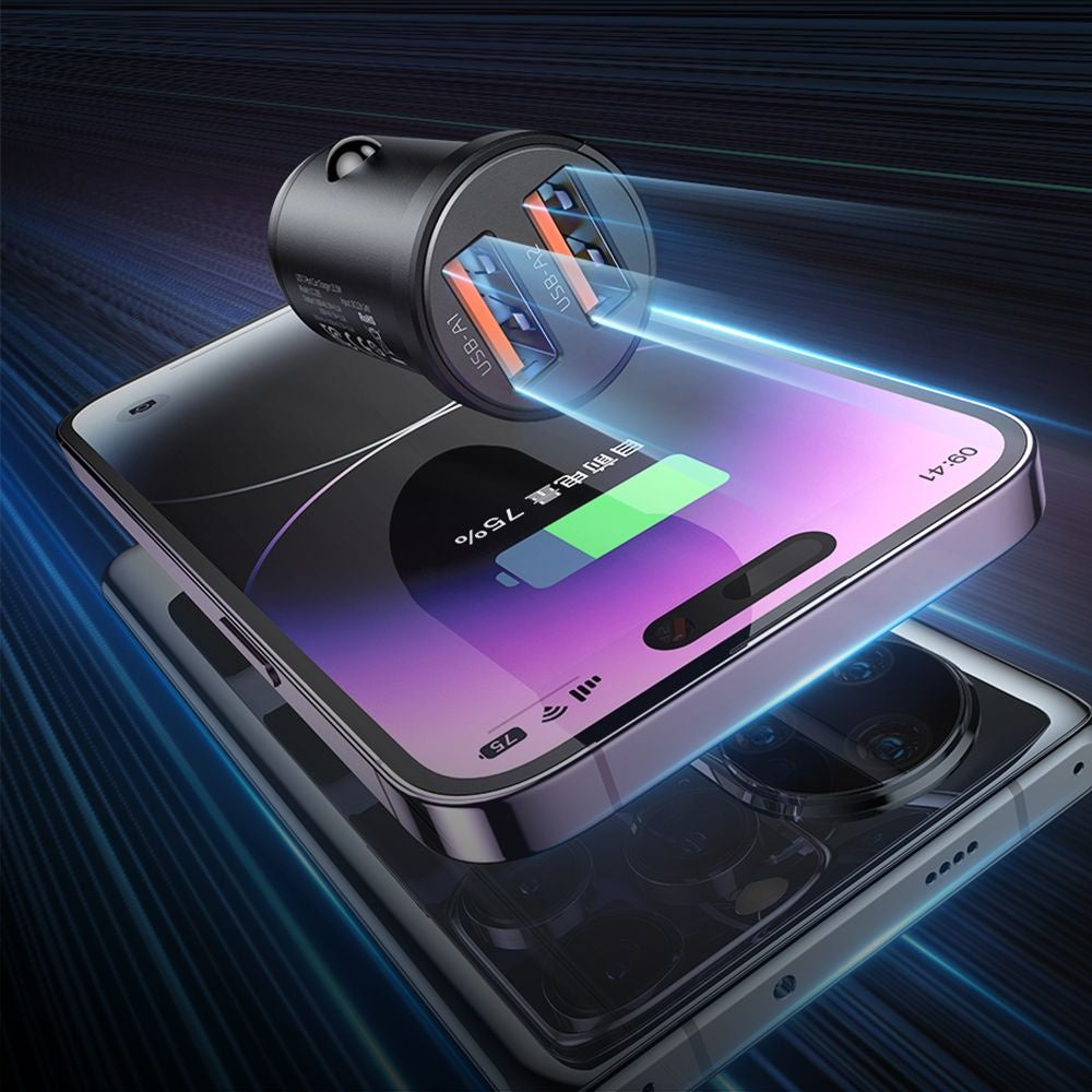 Автомобилен заряден уред McDodo CC-2950 Cool, 15.5W, 3.1A, 2 x USB-A, Черен