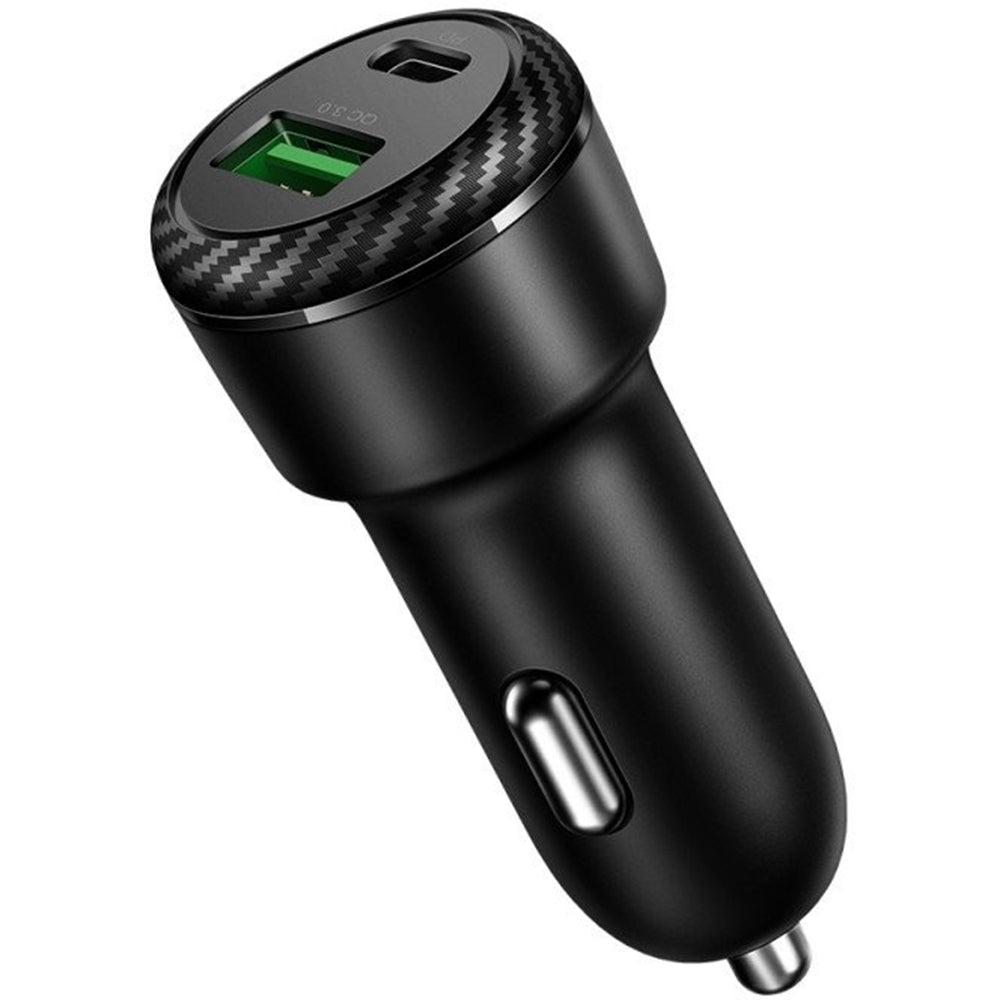 Автомобилен заряден уред McDodo CC-5970, 38W, 3A, 1 x USB-A - 1 x USB-C, Черен