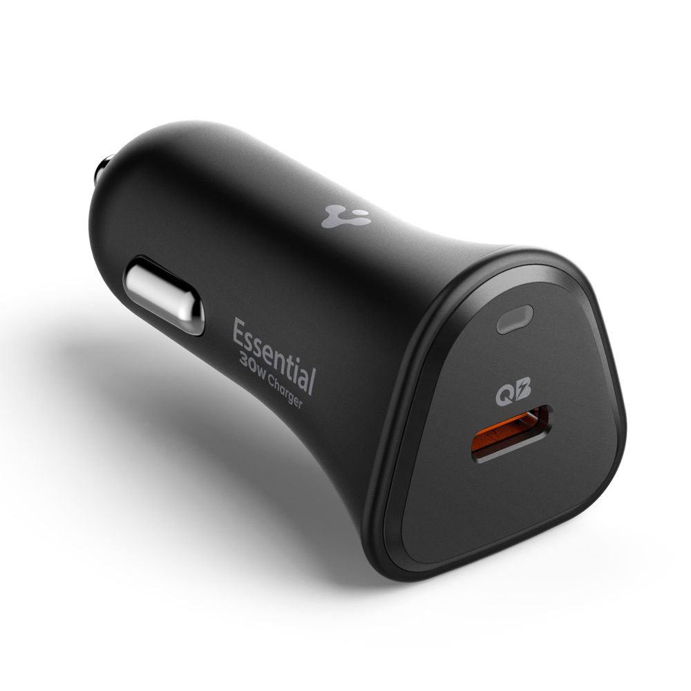 Автомобилен заряден уред Spigen EV301 Essential, 30W, 3A, 1 x USB-C, Черен ACP08699