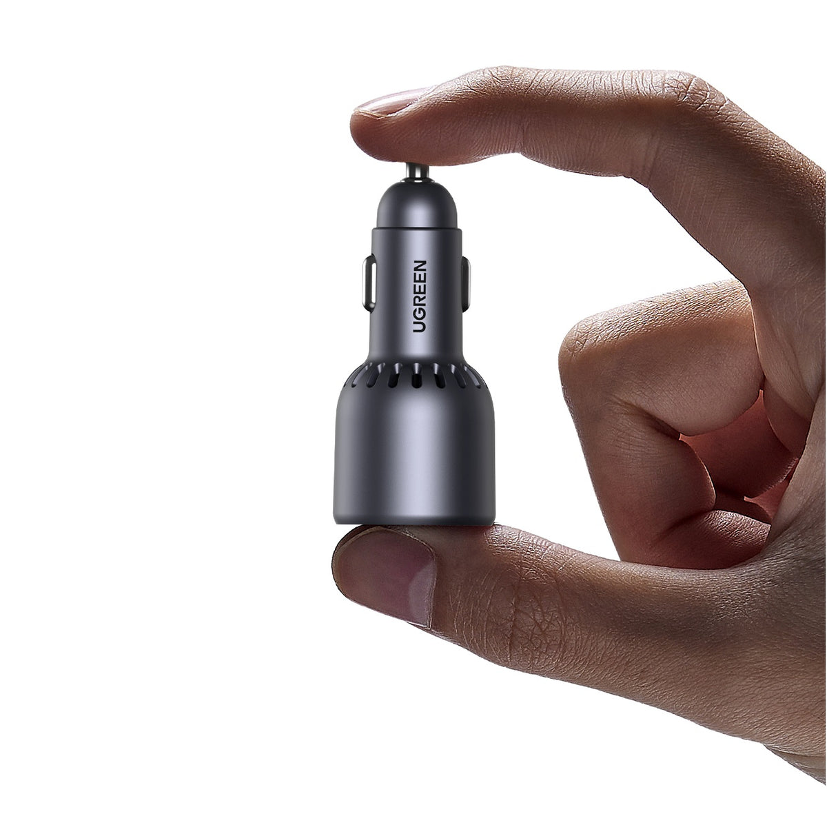 Автомобилен заряден уред UGREEN EC703, 75W, 3.25A, 1 x USB-A - 2 x USB-C, Черен