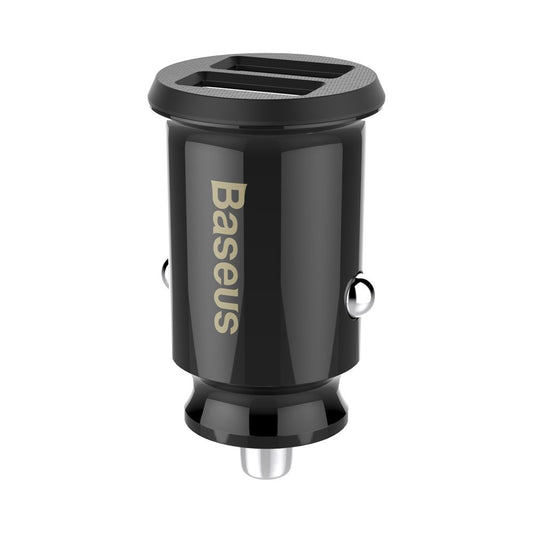 Зарядно за кола Baseus Grain, 10W, 2.4A, 2 x USB-A, черно CCALL-ML01