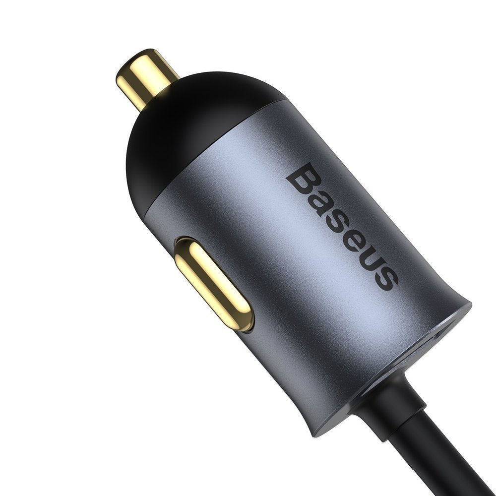 Автомобилно зарядно Baseus Share Together, 120W, 3A, 3 x USB-A - 1 x USB-C, Сиво CCBT-B0G
