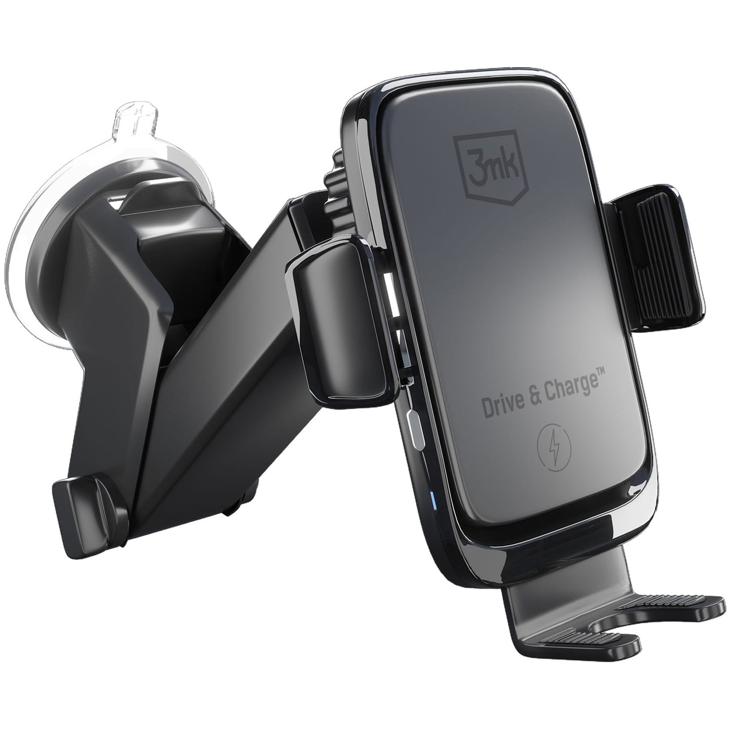 3MK Drive&Charge Безжично зарядно устройство за кола, 15W, 1,67A, черно