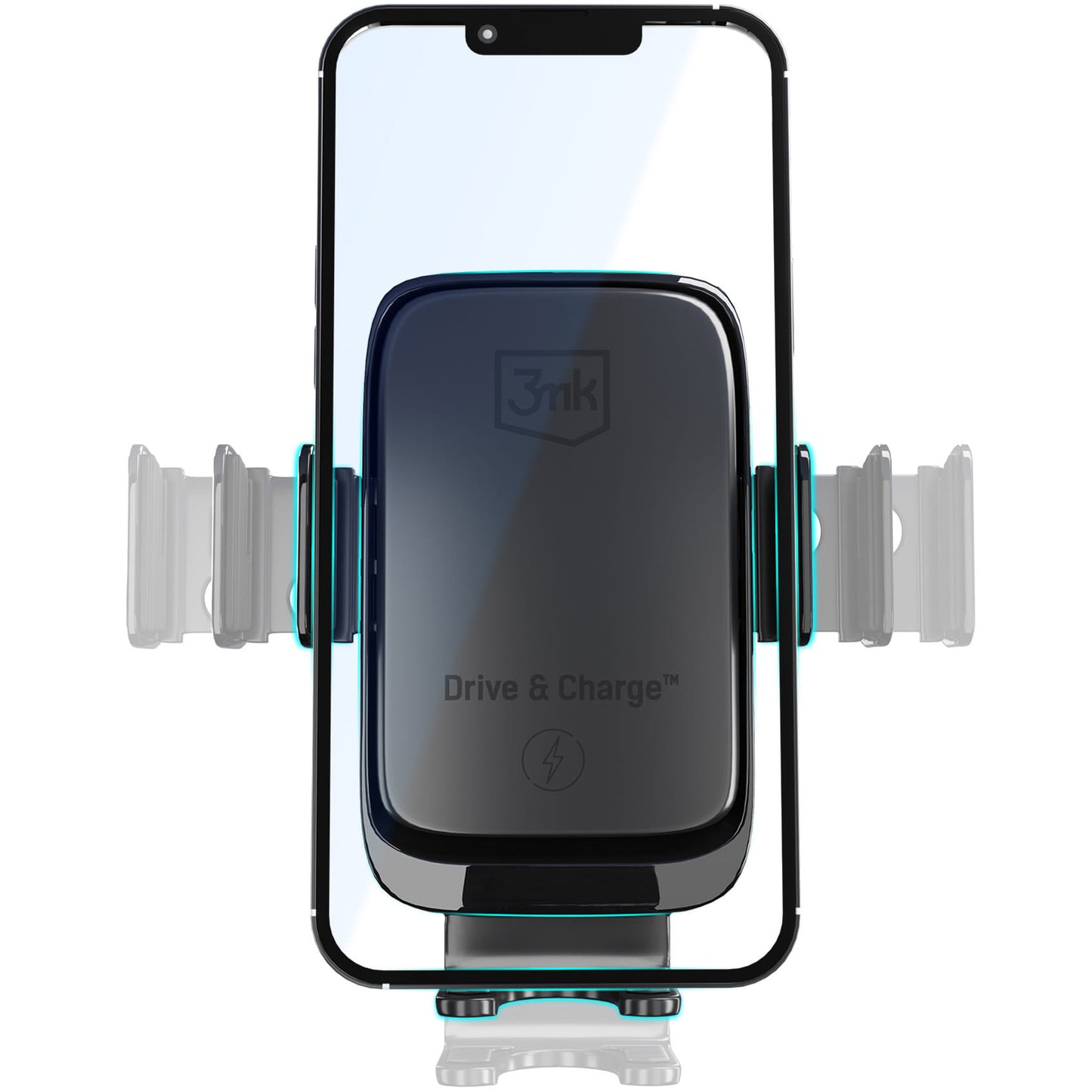 3MK Drive&Charge Безжично зарядно устройство за кола, 15W, 1,67A, черно