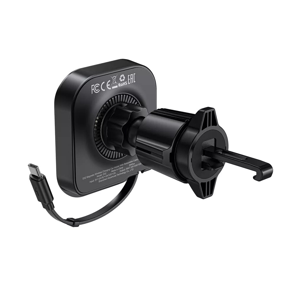 Acefast D32 Wireless Car Charger, 15W, 1.67A, Black