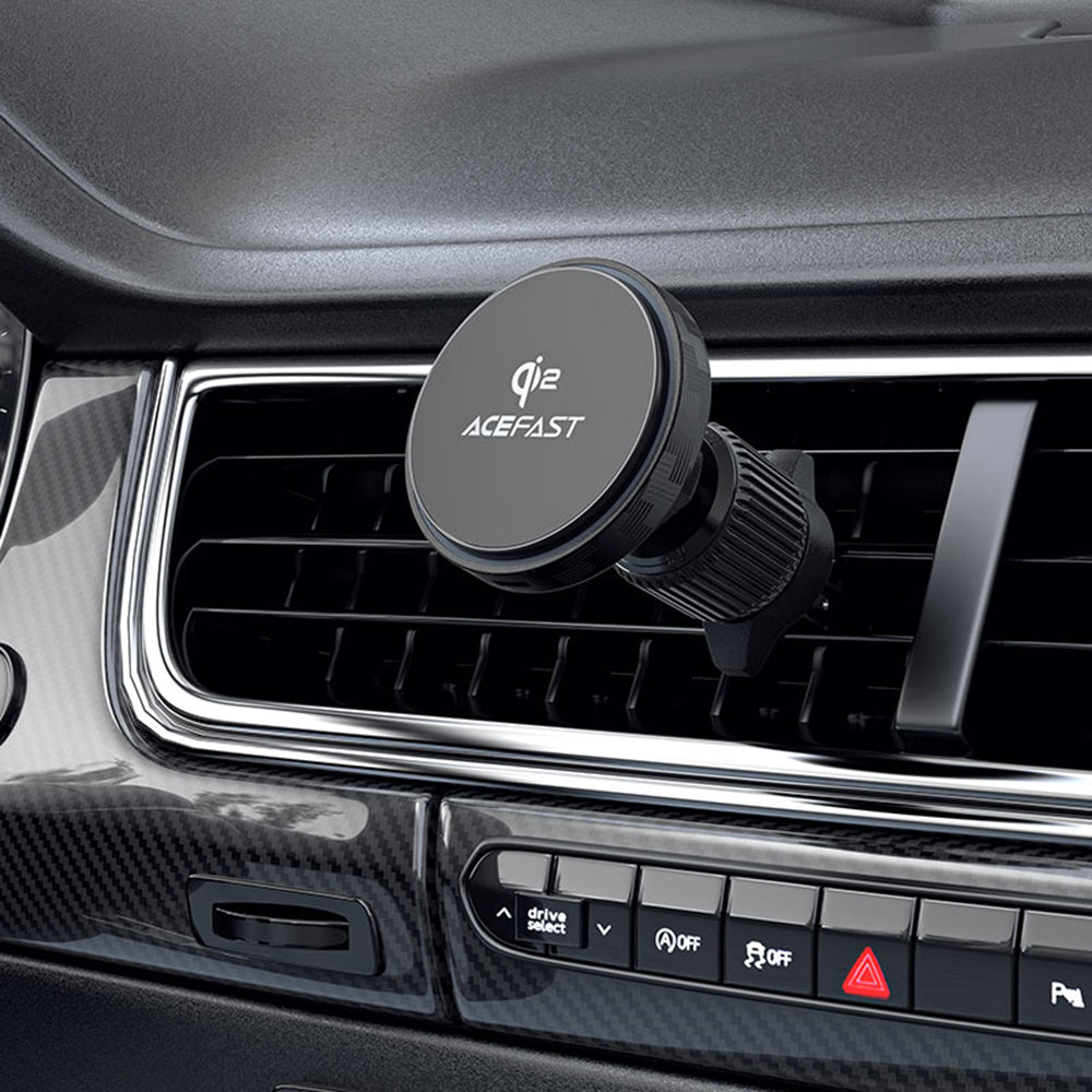 Автомобилен безжичен заряден устройство Acefast D33, 15W, 1.67A, Черен